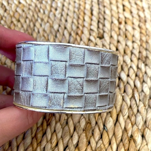 2 for $20 Nordstrom Silver Leather and Sterling Silver Cuff - Picture 1 of 7